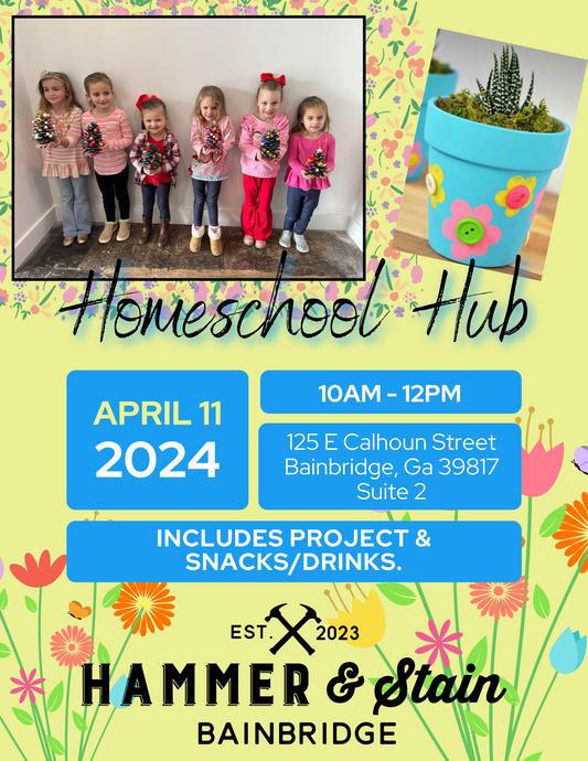 Homeschool Workshop 4/11 10-12pm